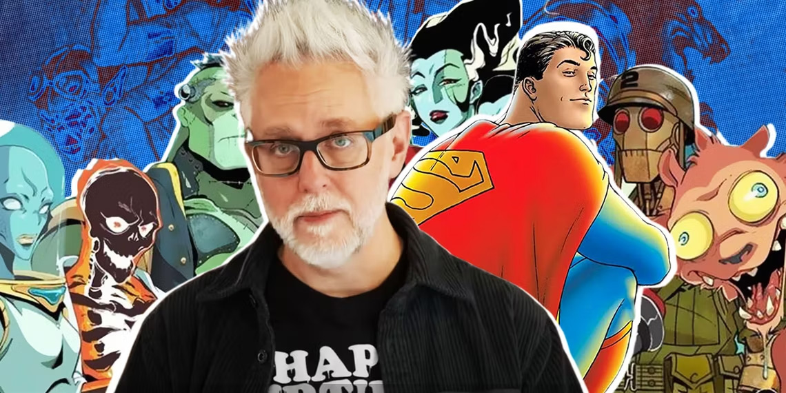 James Gunn dc used Superman comic book covers to decorate the Superman Legacy offices